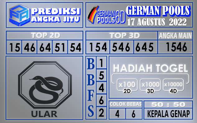 Prediksi togel german hari ini 16 agustus 2022