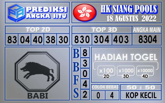 Prediksi togel hksiang hari ini 18 agustus 2022