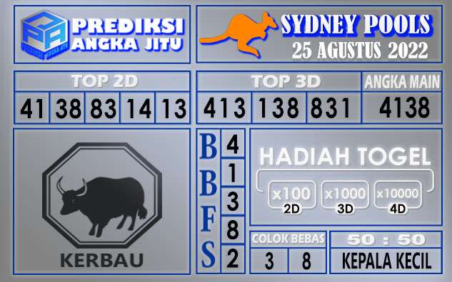 Prediksi togel sydney hari ini 25 agustus 2022