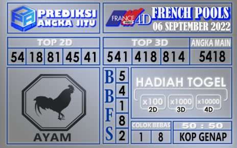 Prediksi togel french hari ini 05 september 2022