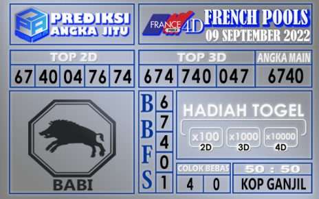 Prediksi togel french hari ini 08 september 2022