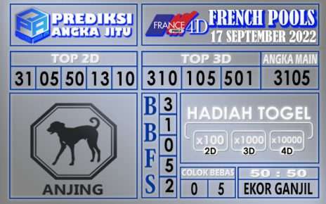 Prediksi togel french hari ini 16 september 2022