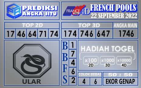 Prediksi togel french hari ini 21 september 2022