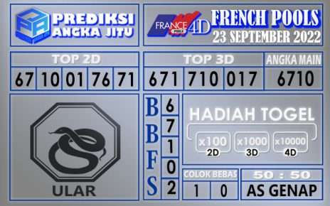 Prediksi togel french hari ini 22 september 2022