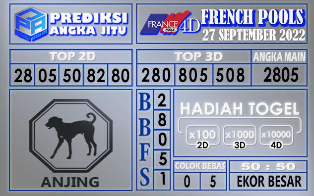 Prediksi togel french hari ini 26 september 2022