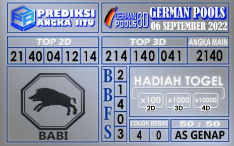 Prediksi togel german hari ini 05 september 2022