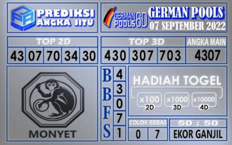 Prediksi togel german hari ini 06 september 2022