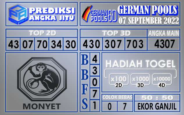 Prediksi togel german hari ini 06 september 2022