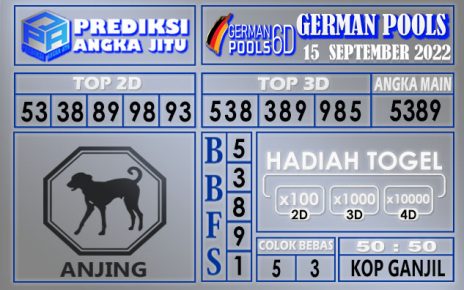 Prediksi togel german hari ini 15 September 2022