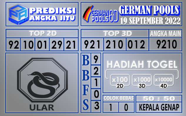 Prediksi togel german hari ini 18 september 2022