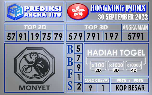 Prediksi togel hongkong hari ini 30 september 2022