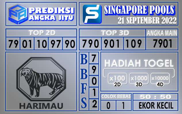 Prediksi togel singapore hari ini 21 september 2022