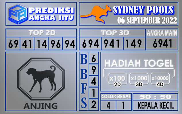 Prediksi togel sydney hari ini 06 september 2022