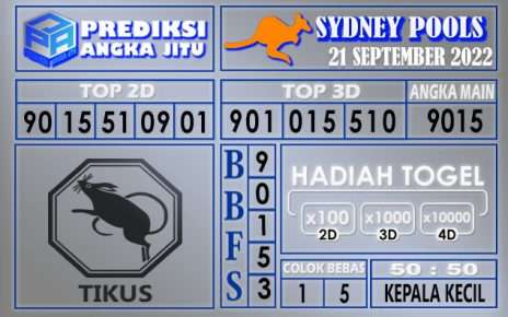 Prediksi togel sydney hari ini 21 september 2022