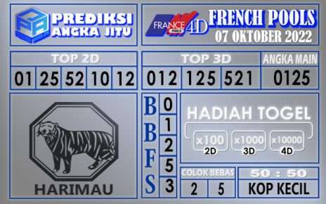 Prediksi togel french hari ini 06 oktober 2022