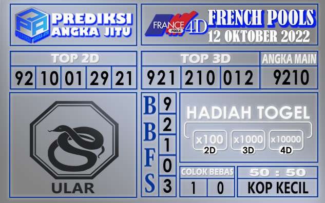 Prediksi togel french hari ini 11 oktober 2022