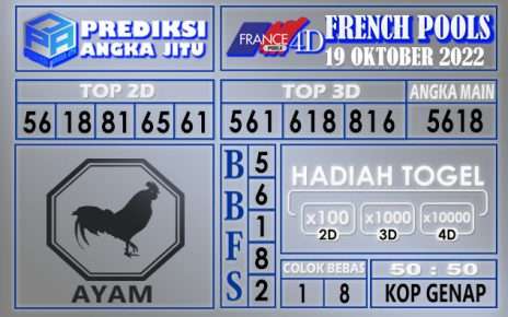 Prediksi togel french hari ini 18 oktober 2022