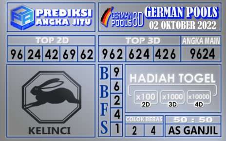 Prediksi togel german hari ini 01 oktober 2022