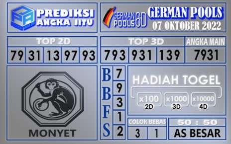 Prediksi togel german hari ini 06 oktober 2022