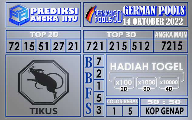 Prediksi togel german hari ini 13 oktober 2022