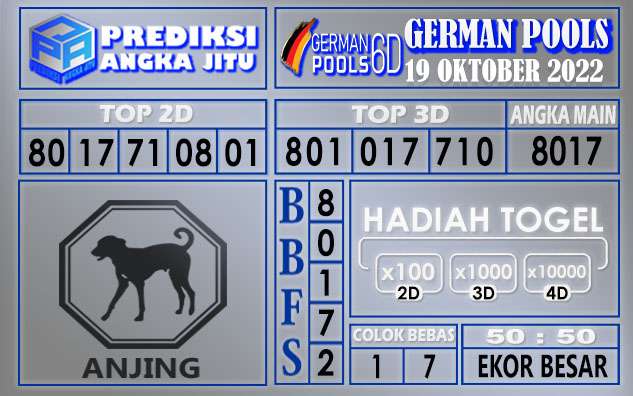 Prediksi togel german hari ini 18 oktober 2022