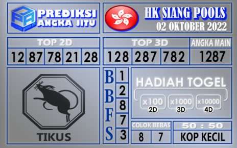 Prediksi togel hksiang hari ini 02 oktober 2022