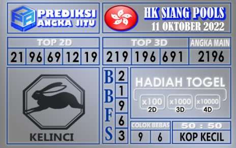 Prediksi togel hksiang hari ini 11 oktober 2022