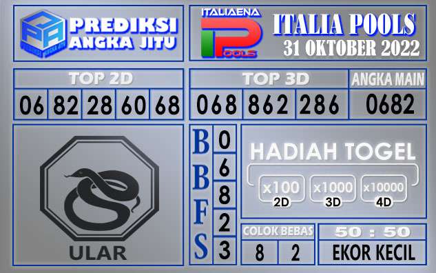 Prediksi togel italia hari ini 31 oktober 2022