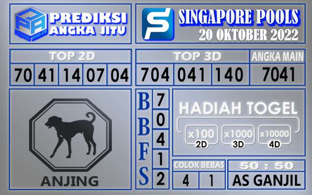 Prediksi togel singapore hari ini 20 oktober 2022