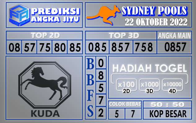 Prediksi togel sydney hari ini 22 oktober 2022