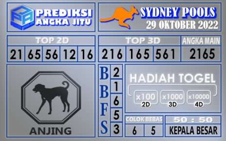 Prediksi togel syndey hari ini 29 oktober 2022