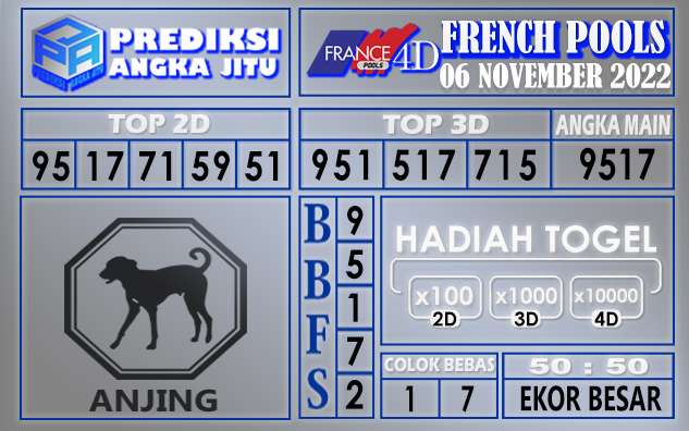 Prediksi togel french hari ini 05 november 2022