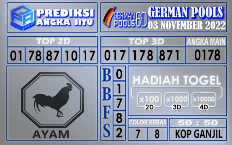 Prediksi togel german hari ini 02 november 2022