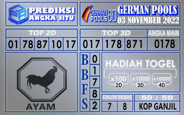 Prediksi togel german hari ini 02 november 2022