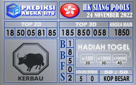 Prediksi togel hksiang hari ini 24 november 2022