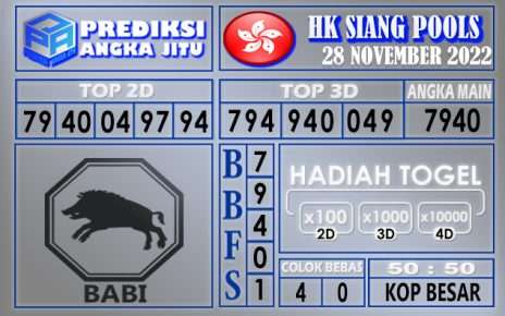 Prediksi togel hksiang hari ini 28 november 2022