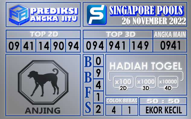 Prediksi togel singapore hari ini 26 november 2022