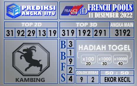 Prediksi togel french hari ini 10 desember 2022