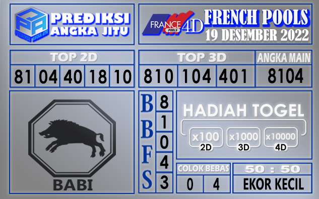 Prediksi togel french hari ini 18 desember 2022