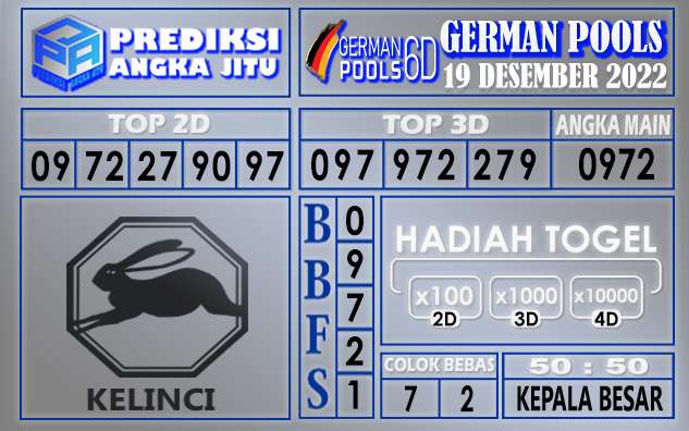 Prediksi togel german hari ini 18 desember 2022