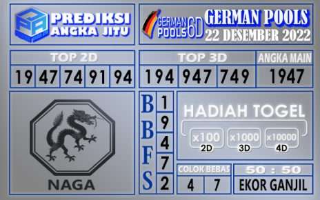 Prediksi togel german hari ini 21 desember 2022