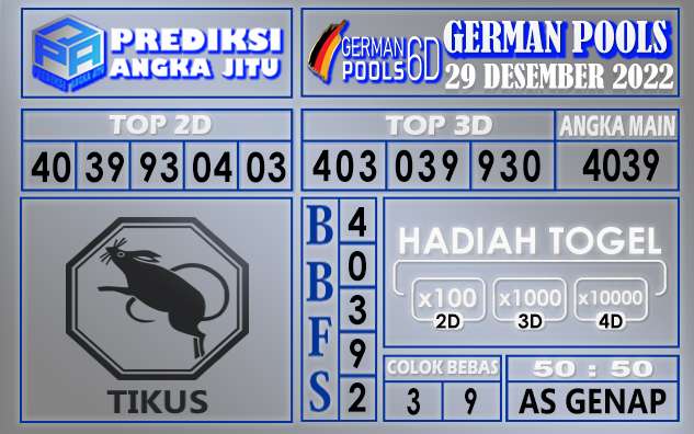 Prediksi togel german hari ini 28 desember 2022