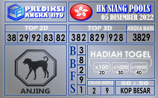 Prediksi togel hksiang hari ini 05 desember 2022