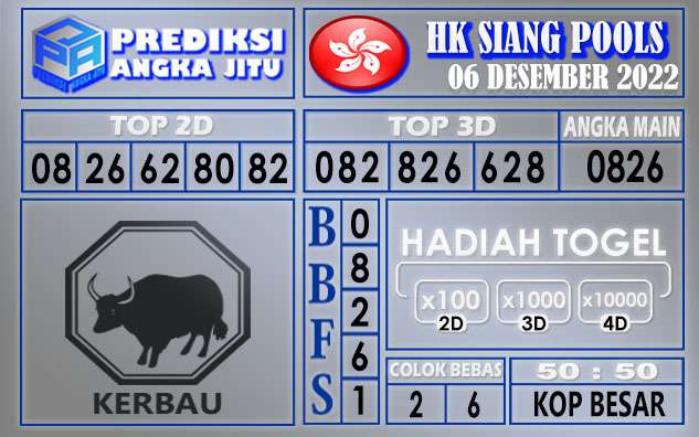 Prediksi togel hksiang hari ini 06 desember 2022