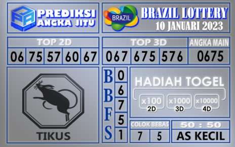 Prediksi togel brazil hari ini 10 januari 2023