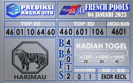 Prediksi togel french hari ini 03 januari 2023