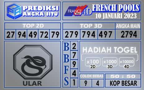 Prediksi togel french hari ini 09 januari 2023