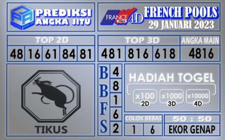 Prediksi togel french hari ini 28 januari 2023