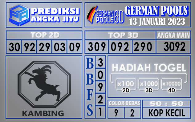 Prediksi togel german hari ini 12 januari 2023