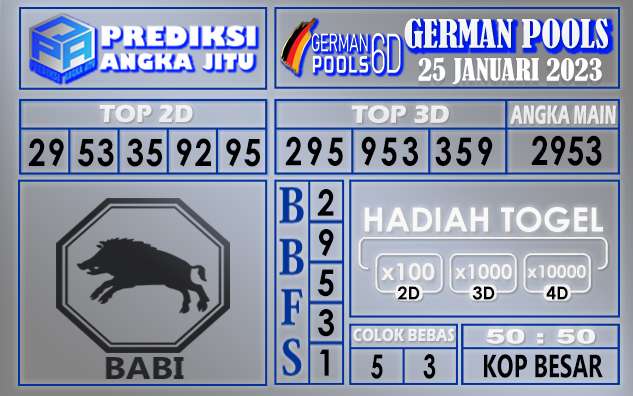 Prediksi togel german hari ini 24 januari 2023